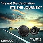 Kenwood KFC-1666R Road Series Car Speakers (Pair) - 6.5" 2-Way Car Coaxial Speakers, 300W, 4-Ohm Impedance, Cloth Woofer & Balanced Dome Tweeter, Heavy Duty Magnet Design - Image 2
