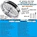 FatFlex 21 * 3.5'' Stainless Steel Spokes Front Dual Wheels W/ABS Bearing for 2008-later Touring 21 Inch Harley Wheels and Rims Updating-2135FD-25SM-CCC