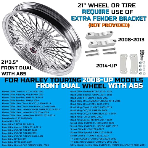FatFlex 21" Front Wheel Dual Disc