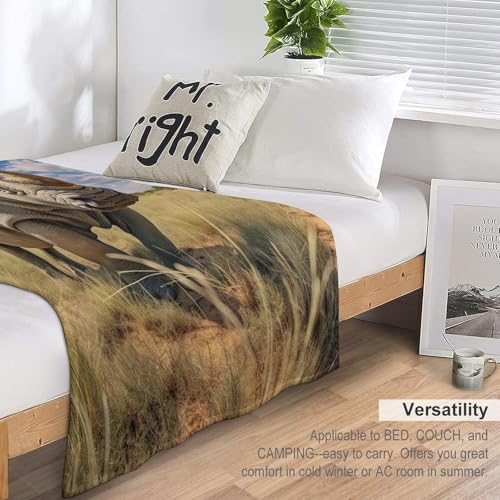 Couverture super douce et moelleuse rhinocéros 3D grand format pour lit et canapé