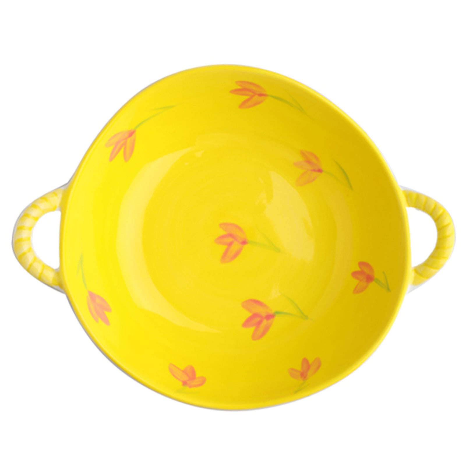 Miska do sałatek, miski do zupy, ceramiczna miska z uchwytem, ceramiczna miska ramen, miseczki pho, duża miska do zupy, nadaje się do kuchenki mikrofalowej, miska na makaron Udon - różowa krata, 24 x