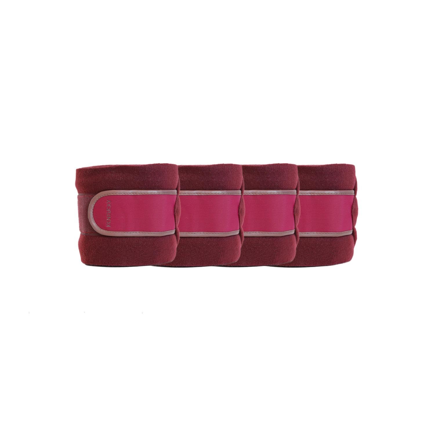 Bandages en polaire Kentucky pour cheval de sport protection membres bordeaux