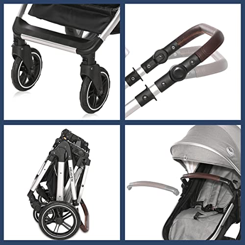 3-in-1 combi-kinderwagen met autostoel 0 m + heaven SET Lorelli - Afbeelding 6