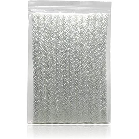 Light of Mine 24 Pack | Fiberglass Replacement Tiki Torch Wick | 0.5" Length 9.85" | Long Lasting | Perfect for Outdoor Tiki Torch |Wine Bottles | Lanterns | Citronella Oil Lamps Cover