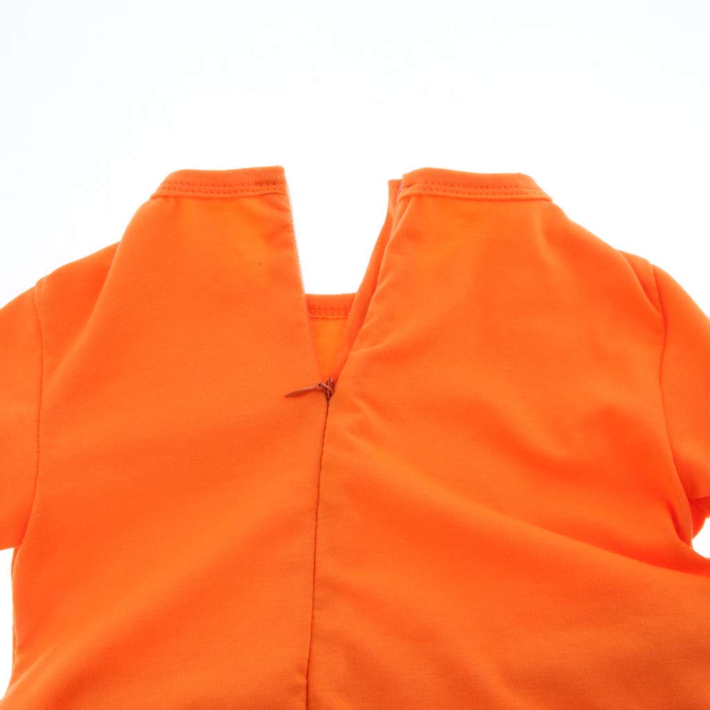 Kombinezon dziecięcy mop strój unisex chłopiec dziewczyna polerowanie podłogi czyszczenie mop garnitur jesień zima dzieci raczkujący maluch Swob kombinezon - pomarańczowy + beżowy 80 cm, jak opisano w pomarańczowym + beżowym 80 cm jak w opisie