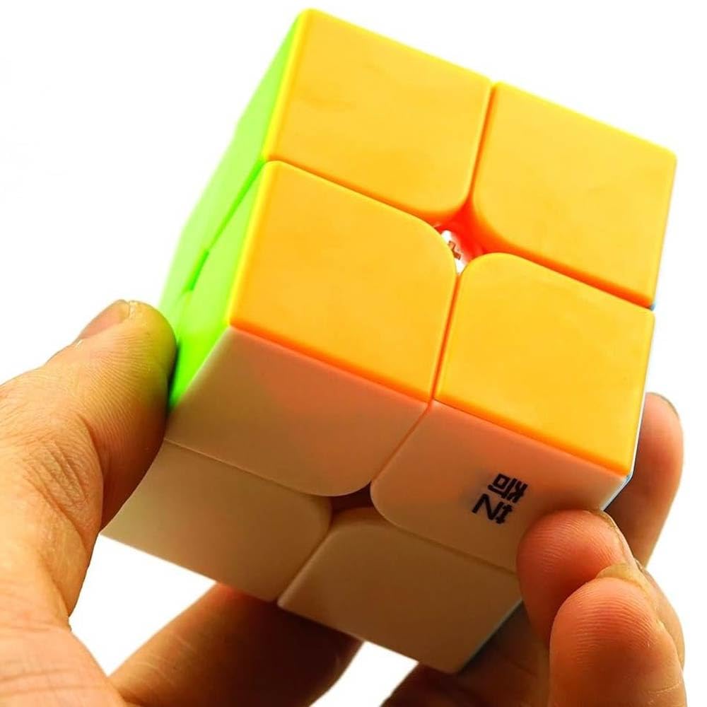 Logica Gochi - Cubo Magico 2x2 Qidi S2 Senza Adesivi - Speedcubing - Cubo per principianti - Puzzle logico - Cubo professionale