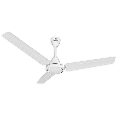 Standard Zinger 1200mm Ceiling Fan (WHITE), High Speed 400 RPM, 15% Wider Air Delivery