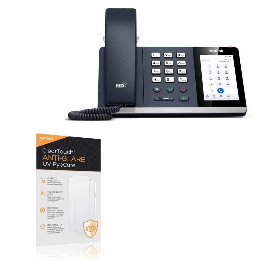 BoxWave Screen Protector Compatible With Yealink MP54 - ClearTouch Anti-Glare Anti-UV EyeCare (2-Pack), Filters out Harmful Blue Light Reduce Fatigue