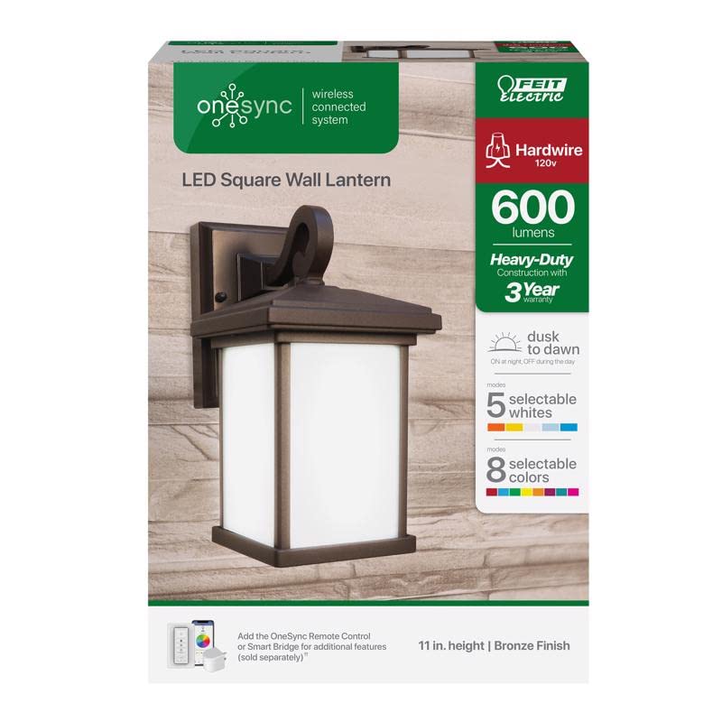 Feit Electric Lan11sq/sync/bz Onesync Dusk to Dawn Led Wall