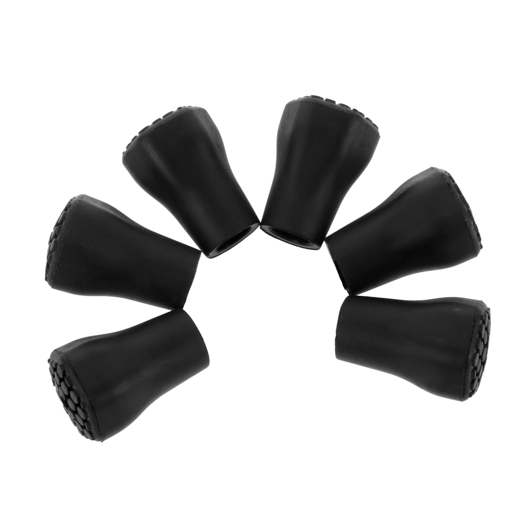 SUPVOX 6 Pack Walking Pole Tips Replacement Hiking Stick Ends Anti-Skid Cane Feet Covers for Outdoor Activities