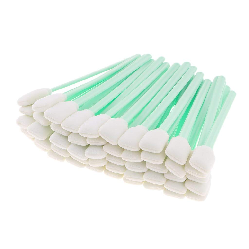 Lysee 3D Printer Parts & Accessories - 50Pcs/Set Square Foam Swabs Sticks for Inkjet Printer Print Head