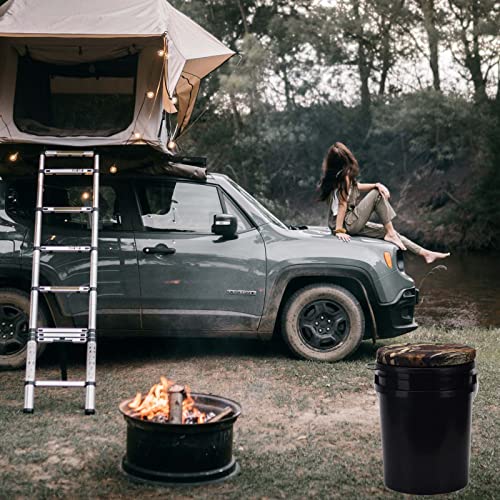 Kiktop Bucket Seat Swivel Lid Cushion - Hunting Fishing Foam Seat Gardening Accessories Softball Bucket Lid Seat (Camo Pattern) #TOP3