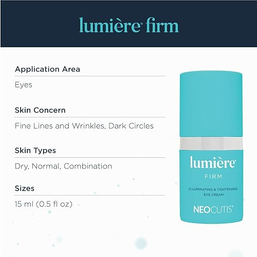 Miniatura 3 de Neocutis Lumiere Firm - Crema de ojos iluminadora y tensora, antienvejecimiento, ilumina, hidrata y calma, para ojeras, hinchazón y prevención de