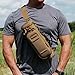 GOVO U1 Water Bottle Pouch with Zippered Hardshell Cap, Fits Up to 40oz Bottle, Molle System, Heavy Duty, Made With 100% Nylon