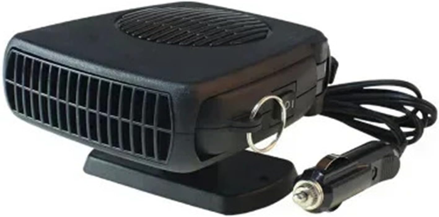 Calefactor Eléctrico Portátil 12V 200W para Auto con Defrost y Defog