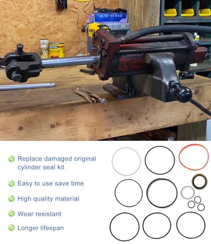 Image of Hydraulic Cylinder Seal Kit for Bush Hog, Fits 3 1 /2 inch Bore Cylinder 8 inch Stroke, Replace Part #50017623 (13PCS /Set)