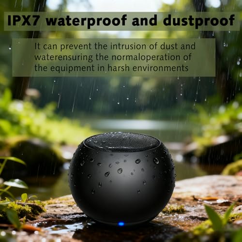Image of Portable Mini Bluetooth Speaker, Small Wireless Speaker Bluetooth 5.3 with Stereo Sound, Deep Bass, TWS Pairing, IP7 Waterproof, 8 Hours of Playtime, for Home /Outdoor /Party /Travel /Gift Ideas