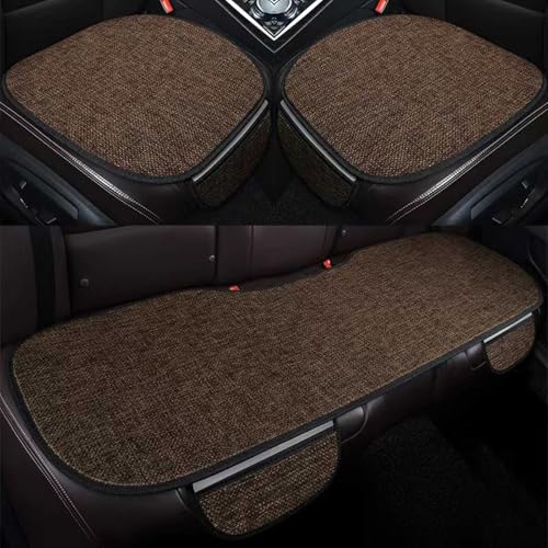 ダイハツムーヴキャンバス 初代 LA800/810S型 に適用車 クッション車種専用設計 車 シートクッション フィット 車 座布団 カーシートクッション 前座席用2枚+後部座席用1枚 3枚組セット 運転席 助手席 リネン生地 丸洗い フィット 車 クッシ