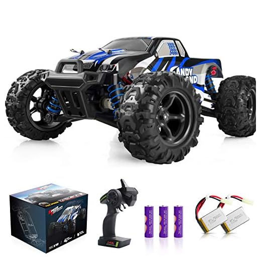 IMDEN Remote Control Car, Terrain RC Cars, Electric Remote Control Off Road Monster Truck, 1:18 Scale 2.4Ghz Radio 4WD Fast 30+ MPH RC Car, with 2 Rechargeable Batteries, Blue