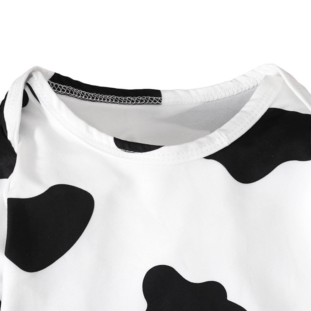 Lito Angels Baby Cow Print Bodysuit Costume Fancy Dress Up Clothes Set including Trousers and Hat for Infant Baby Girls & Boys Age 18-24 Months - Image 3