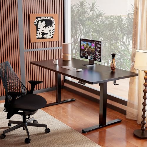 image for ErGear Height Adjustable Electric Standing Desk, 63 x 27.5 Inches Sit 