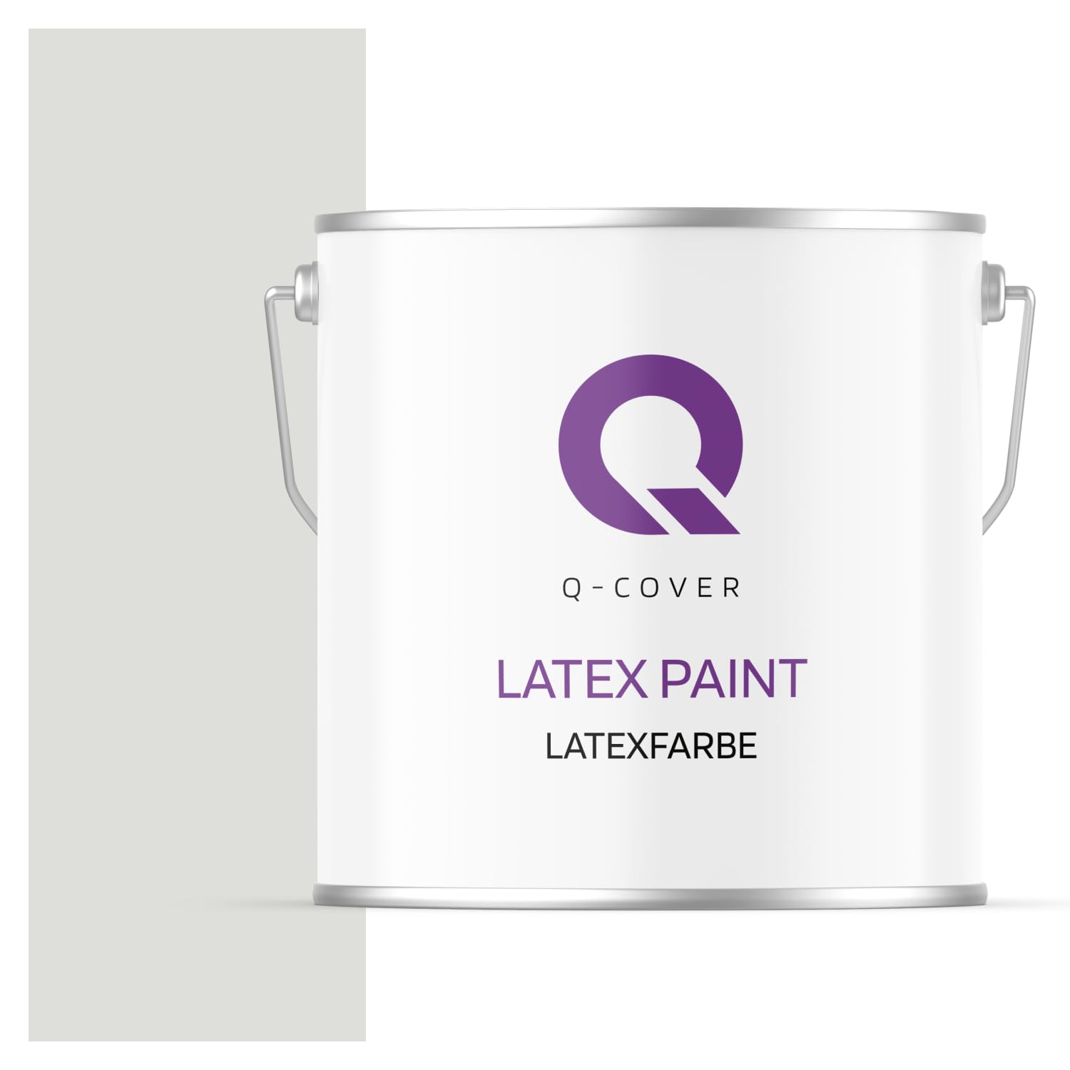 Peinture au latex gris clair 5L à l'aspect mat absolu