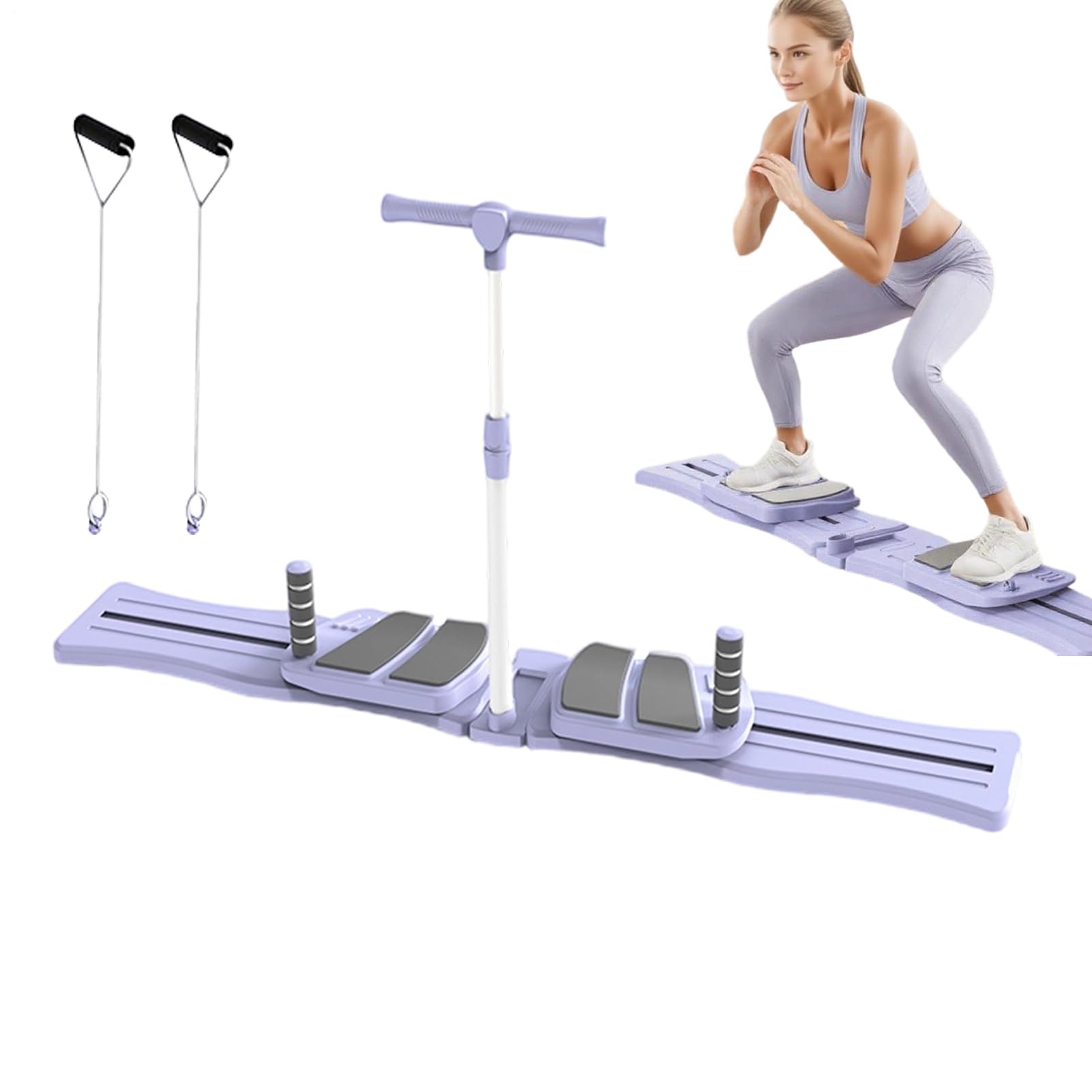 Tavola da pilates da donna, per esercizi addominali e pilates, ergonomica, resistente, portatile, accessorio per palestra domestica per allenamento fitness