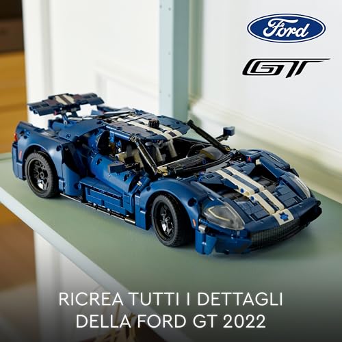 LEGO 42154 Technic Ford GT 2022, Kit Modellino di Auto da Costruire per Adulti, Idea Regalo per Uomo o Donna, Lui o Lei, Supercar in Scala 1:12 con Dettagli Originali, Set da Collezione - Immagine 1