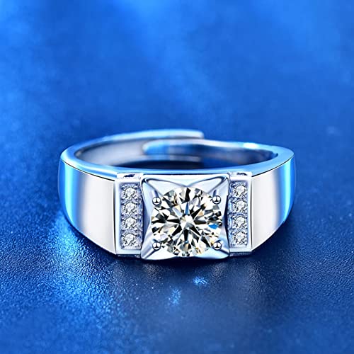 Bague forme géométrique moissanite 1ct le cadeau de promesse idéal - 3