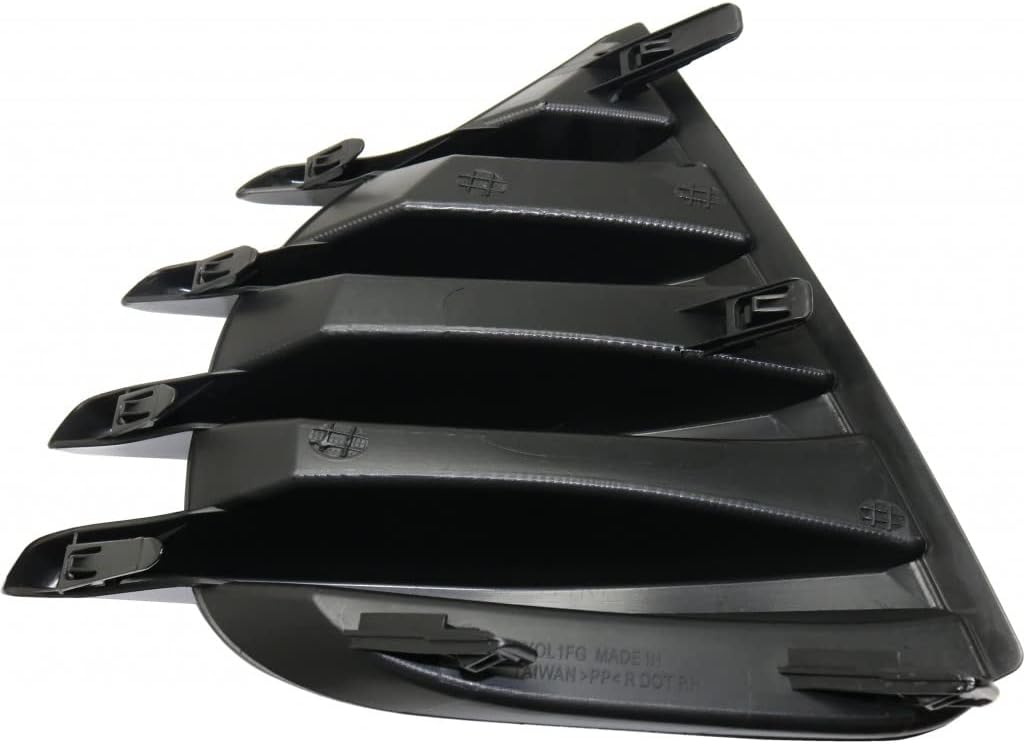 For Toyota Corolla 2017 2018 2019 Bumper Cover Grille Passenger Side | Outer | SE/XSE Models | Black | Next to Daytime Running Light | Replacement For TO1039203 | 8148102680