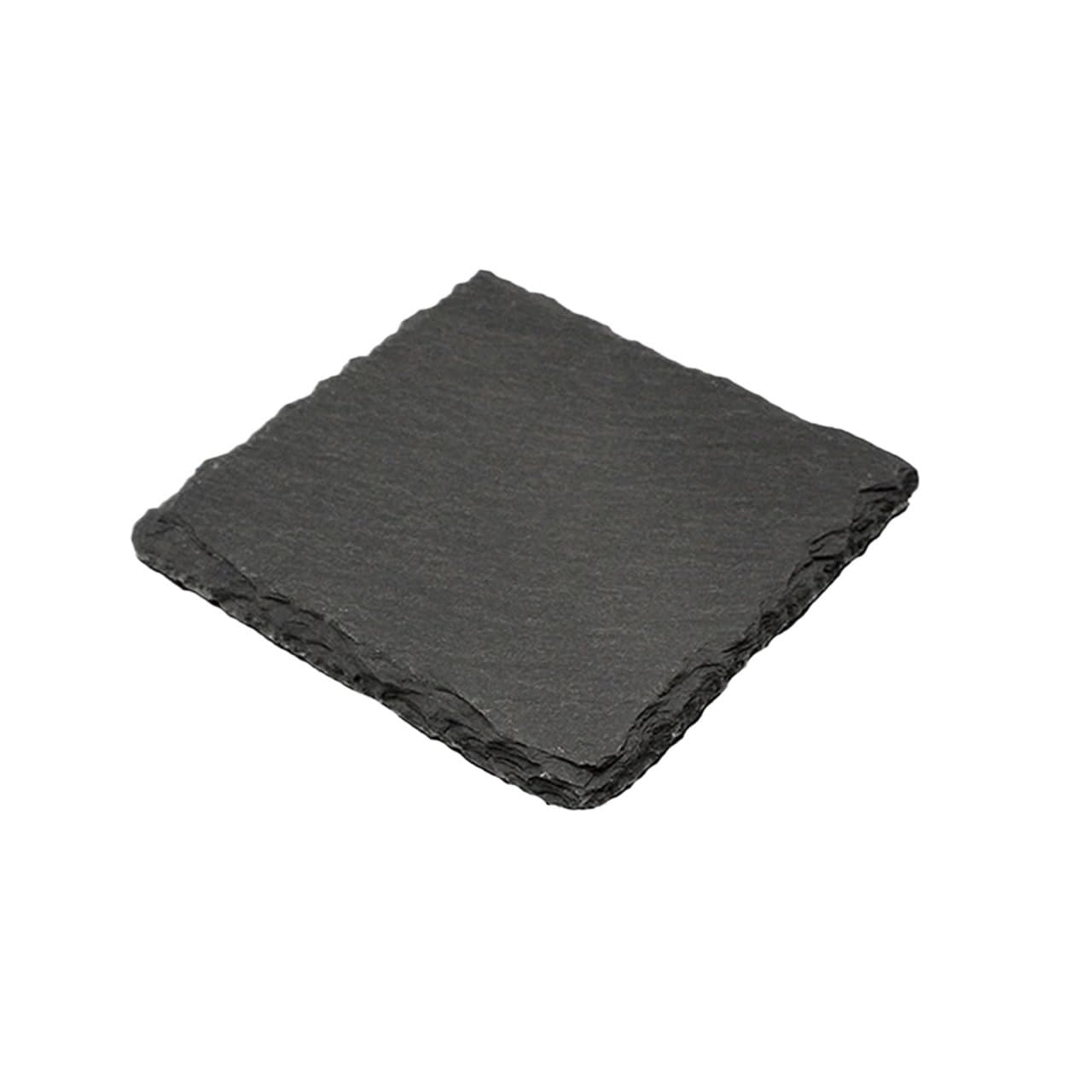 Coaster 1pc Table Coaster Reusable Slate Stone Drink Decorative Kitchen Tea Cup Mug Heat Resistant Rock(Color1)