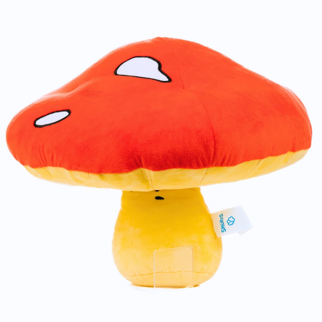 Franco Collectibles The Smurfs Mushroom Shroom Bedding Super Soft Cozy Decorative Cuddle Pillow, (Officially Licensed Product)