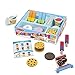 Fâ€Šrâ€Šoâ€Šzâ€Šeâ€Šn Treats: Wooden Play Food Set Bundle with 1 Theme Compatible M&D Scratch Fun Mini-Pad (09869)