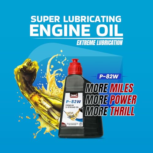 Image of Balwaan Krishi Premium 2-Stroke Engine Oil, 650ml, Low Smoke Emission with Superior Lubrication Pack of 4 | P-82W
