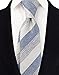 Mens Fashion College Light Blue Silver White Silk Grey Ties Handmade Jacquard Gentlemen Business Necktie