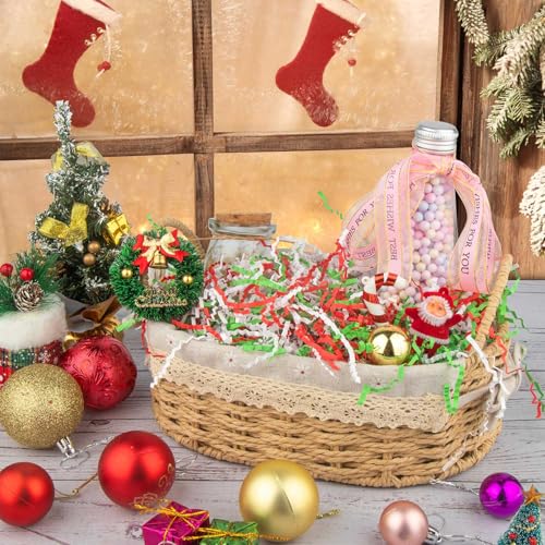 Image of Caleihd Crinkle Cut Paper Shred Filler Gift Cushion Streamer 3 Mix Color