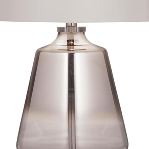 Miniatura 2 de Bassett - Lámpara de mesa de cristal con espejo, color gris y transparente