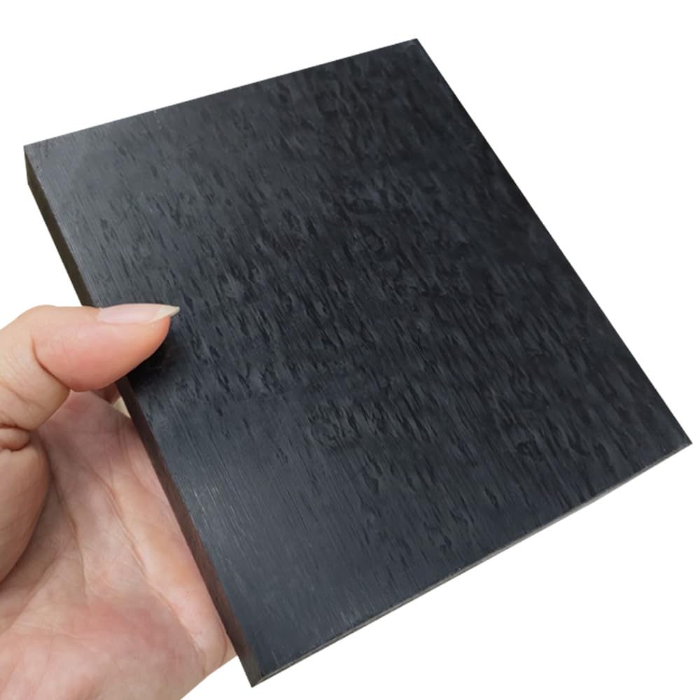 Delrin/Acetal Copolymer Plastic Sheet 1" Thick - 4" x 6" Black POM Plastic Block for Machining Precision Parts,Home Decor,DIY Projects(Opaque Black