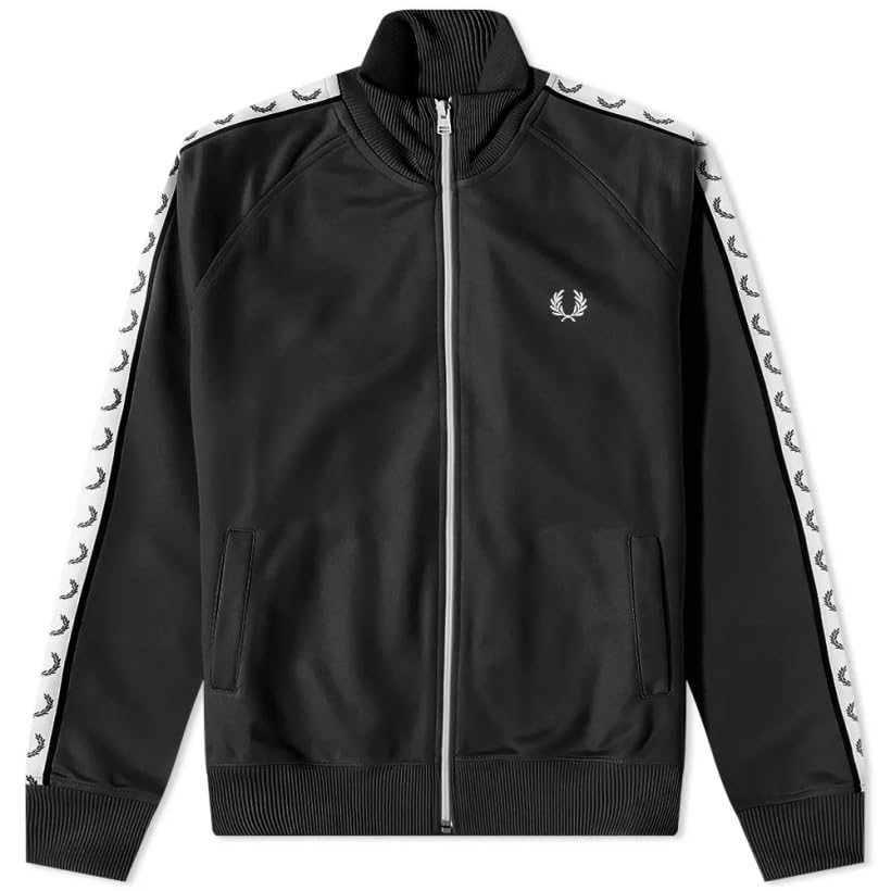 70▢FRED PERRY TRACK JACKET UT1217-17 Fred Perry Taped Track Jacket, black : Amazon.de: Fashion