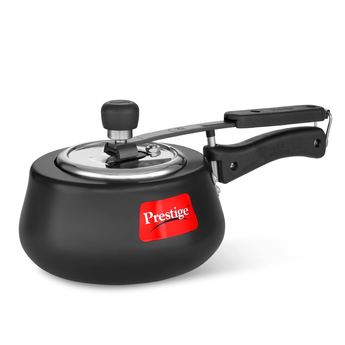 Prestige Nakshatra Cute Duo Svachh Hard Anodised Inner Lid Pressure Cooker, 2.0L, Black, 2 Liter
