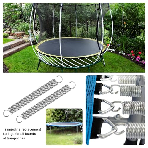 YYTECH Zugfedern mit Haken Edelstahl Spannfeder Doppelhaken Spannfedern Zugfeder 150mm Außendurchmesser 16mm Drahtdurchmesser 2,5mm, Maximale Zugkraft 12.8kg 2,5x18x150mm 2 Stück