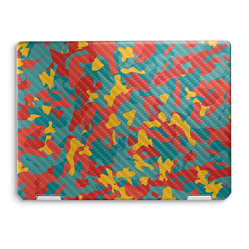 Image of MightySkins Carbon Fiber Skin Compatible with HP Spectre x360 14 inch (2022) Full Wrap Kit - Wild Camouflage | Protective, Durable Textured Carbon Fiber Finish | Easy to Apply | Made in The USA