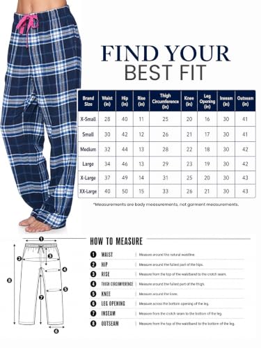 Image of Ashford & Brooks Women's Super Soft Flannel Plaid Pajama Sleep Pants