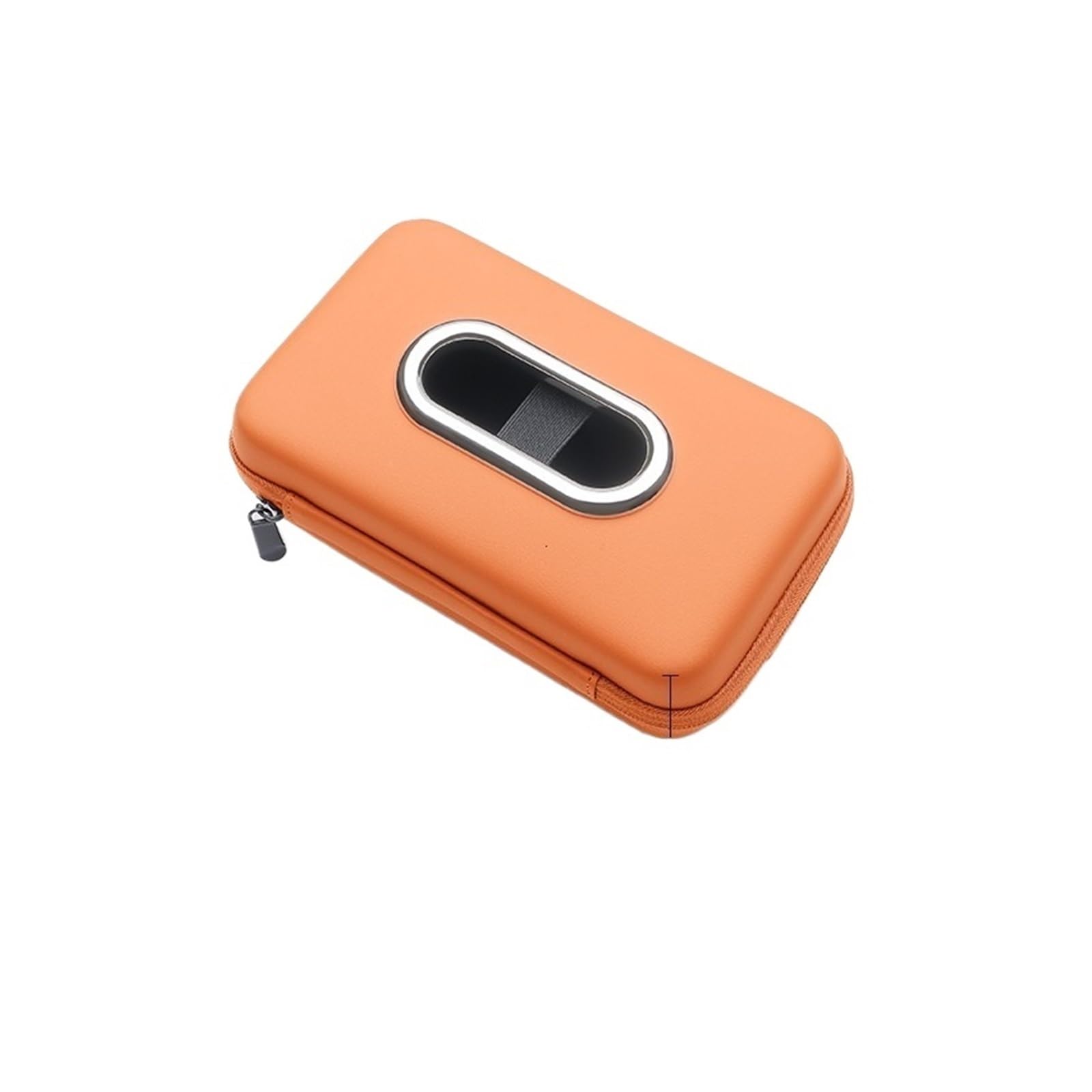1pcs Car Mounted Tissue Box Drawer Creative Armrest Backrest Hanging Multifunctional Sun Visor Four-color Bag(Orange)