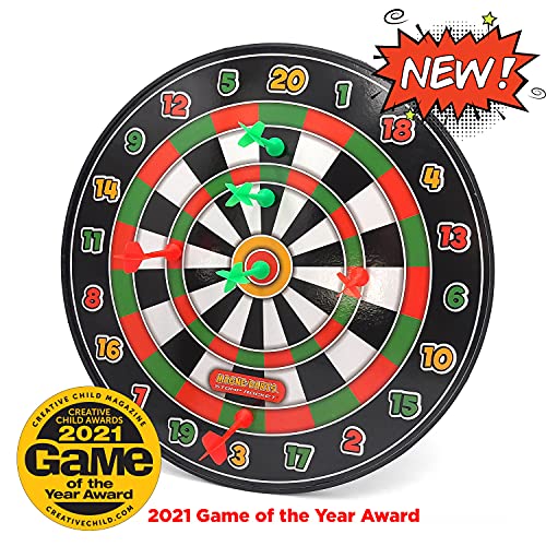 Stomp Rocket Magne Darts Indoor Outdoor Magnetic Kids Dartboard Game With 6 Multicolored Darts With Magnets #TOP1