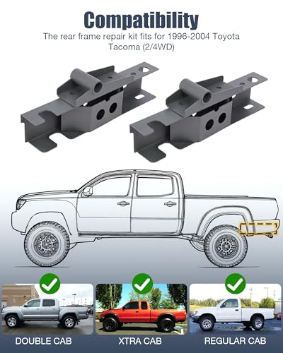 Image of Mountainpeak Rear Frame Rust Repair with Leaf Spring Shackle Mount Fit for 1996-2004 Toyota Tacoma