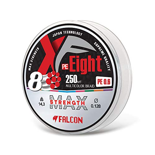 Falcon XF Height, Filo da Pesca, Multicolore, 0,26...