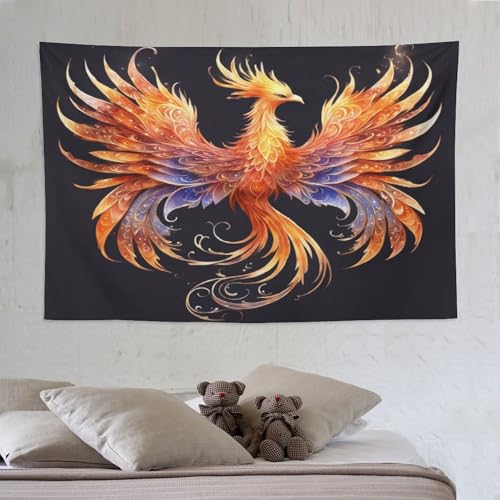 Tenture murale Phénix : créez une ambiance zen et bohème dans votre salon