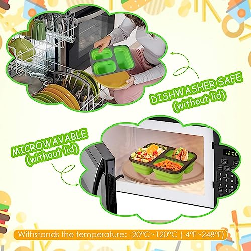 Coreslux Collapsible Silicone Bento Lunch Box thumb #5
