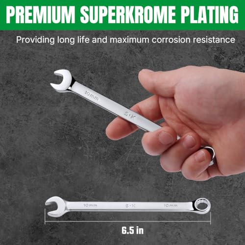 Image of SK 10 mm Combination Wrench, Metric, Premium CR-V Steel